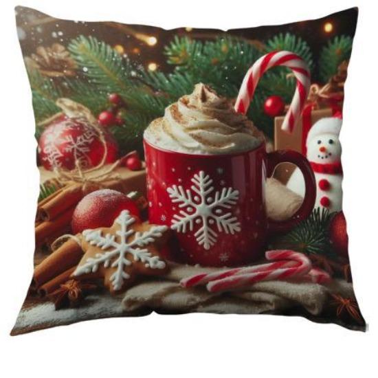 

Christmas Pillowcase, Living Room Printed Decoration Pillowcase, Nordic Christmas Pillowcase 45*45cm