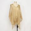 Gold Silver Shiny Silk Shawl Lace Tassel Fashion Hijab Fashion Evening Dress Scarf  Summer Wear