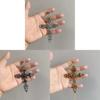 Dark Gothic Cross Pendant Necklace For Men And Women With Zinc Alloy Chain Jewelry Accessory