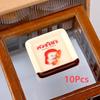 1/12 10Pcs Dollhouse Cartoon Mini Tray Dishes Set Dollhouse Simulation Kitchen Decoration Toy Kid Pretend Play Toys