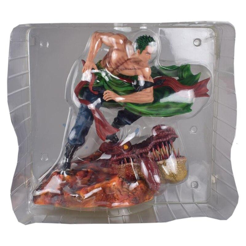 One Piece Action Figure Ls Exquisite Quality Gk Roronoa Zoro Battle 40cm Anime Model Collection Toy Figma Ko Desktop Decoration