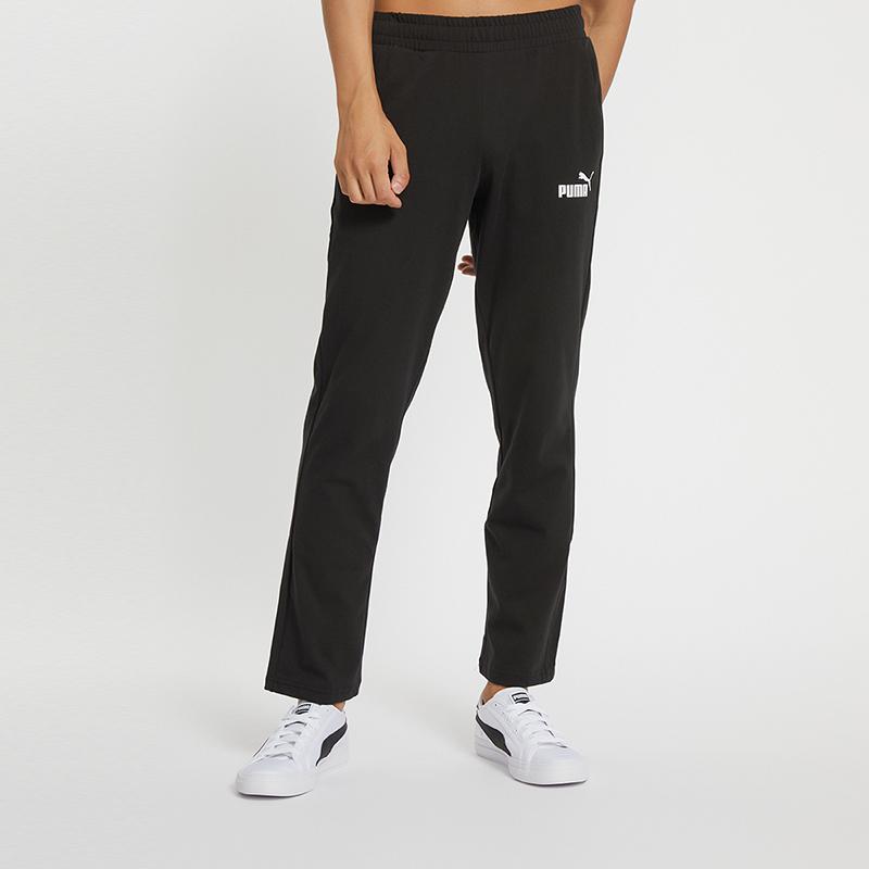 Puma Sports Casual Knit Straight-Leg Pants Men Bottoms Black 588720-01