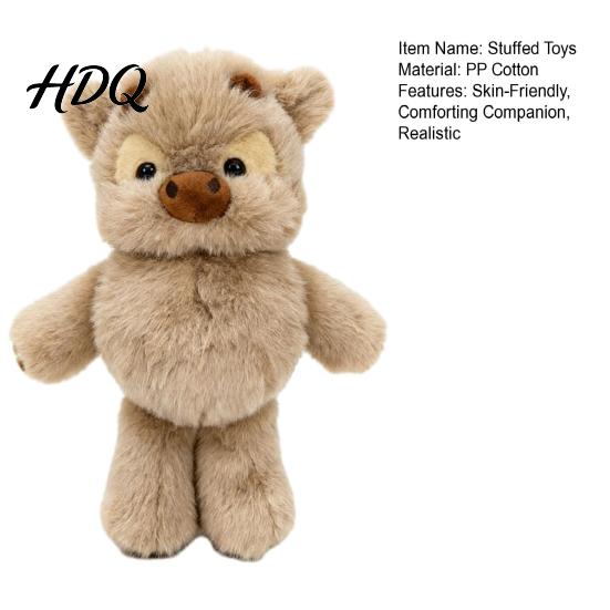 Cruelty-free Stuffed Toy Highland Cow Animal Soft Running Calf Plush for Kids Strong Stitched Cuddle Hugging Plushie Boys Girls Portable