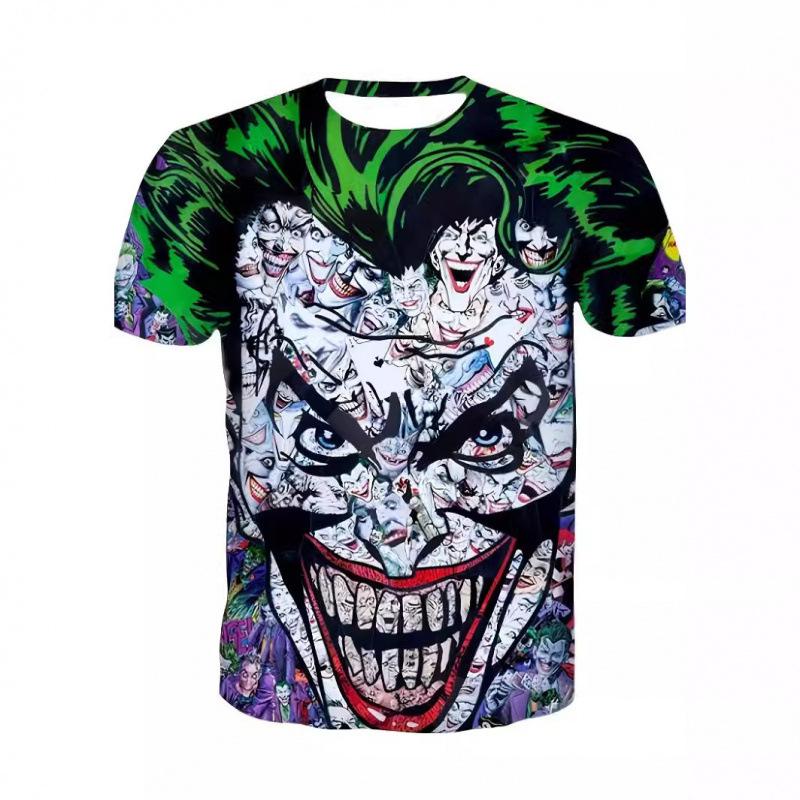 Men's Summer Youth Sports Digital Printed 3D Printed Short Sleeved T-shirts