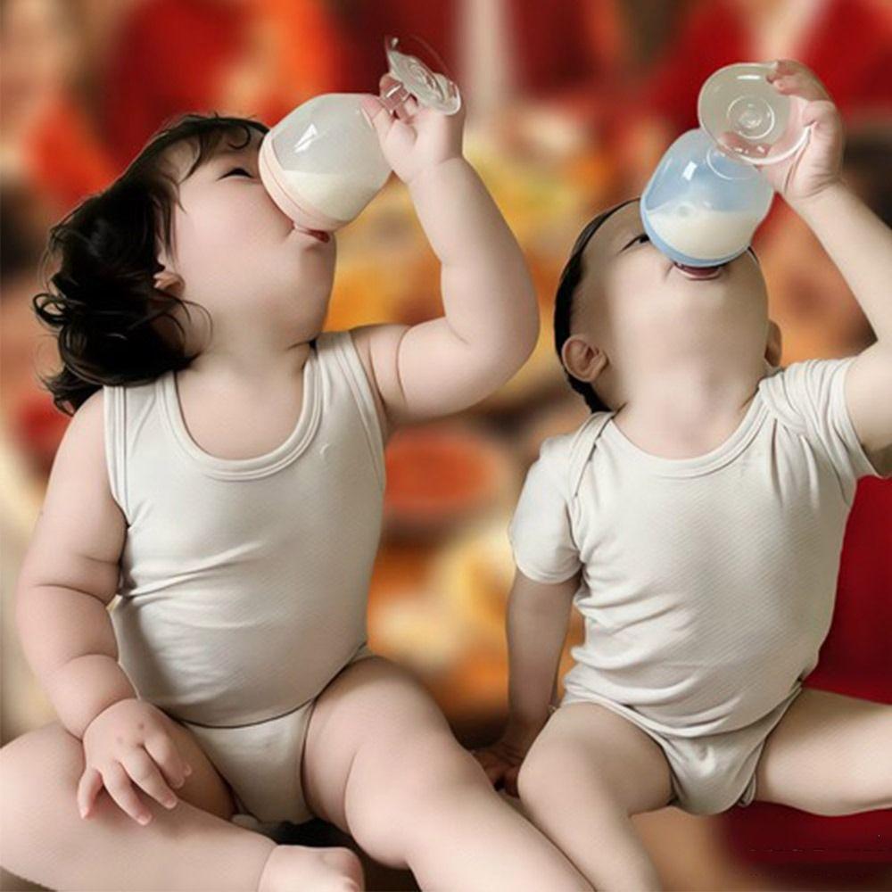 150ML Baby Feeding Cups Calibrated Baby Milk Bottle Cute Children Goblet  Toddler