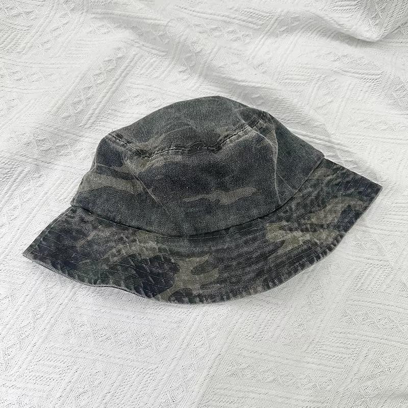 1 Pezzo Cappello a Secchiello Mimetico in Cotone Lavato per Uomo e Donna Viaggio all'Aperto Cappellino Parasole Casuale Cappelli Panama Pescatore Bob