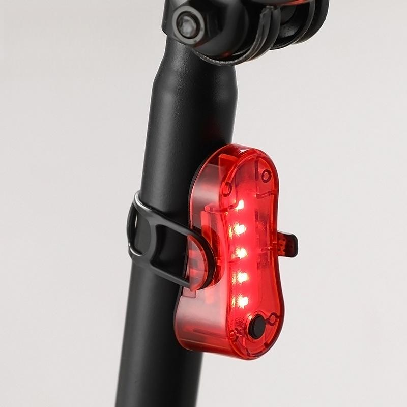 

3 Modes Bicycle Tail Light USB Rechargeable Warning Tail LED Light Ultra Bright Night Riding Gear Bike Safe Light Waterproof красный
