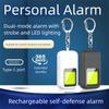 Low Battery Notice Safe Sound Personal Alarm LED Strobe Light Personal Security Alarm  Jogging
