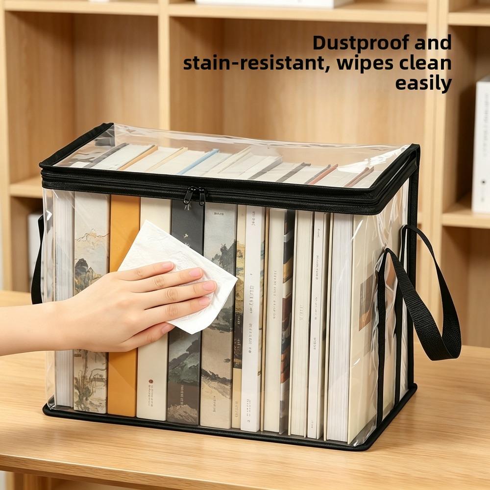 Dust-proof Book Storage Box Large Capacity Travel Toilet Bag Container Underwear Storage Classroom