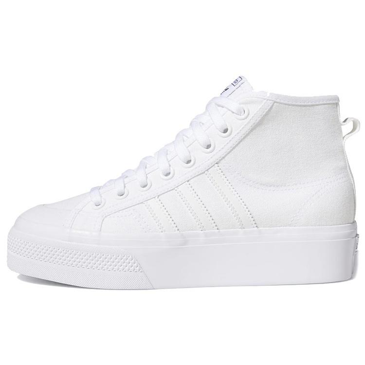 (WMNS) adidas Nizza Platform Mid Triple White Women s FY2782 EU 37⅓