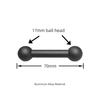 Car Mount Extension Rod Air Vent Dashboard Display Stand Adapter Rod Extension Arm 17mm Ball Head Accessories