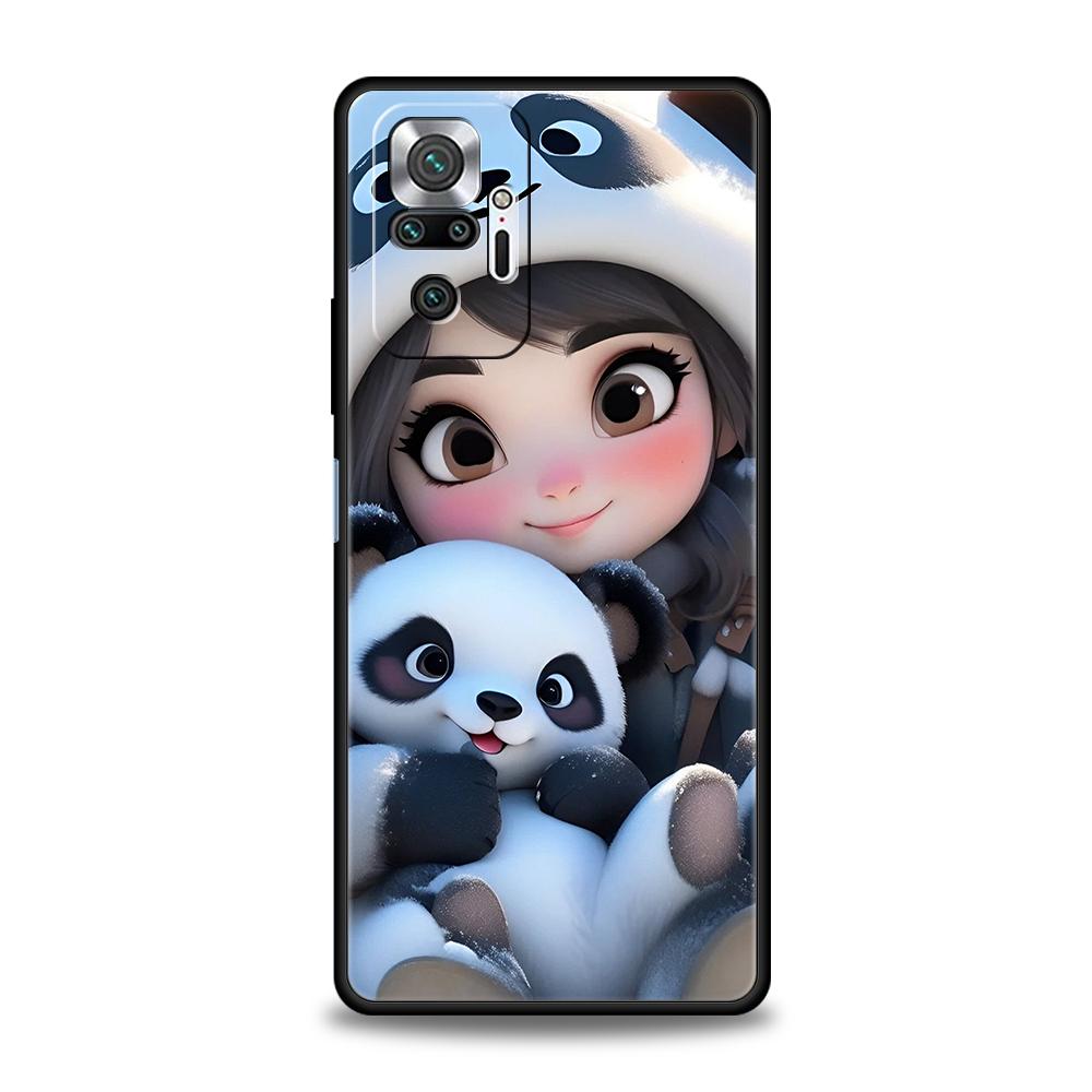 

Phone Case Cover for Redmi 14C 13C 10C Note 14 13 12 10 11 K40 K50 Gaming Pro Plus 5G Soft TPU Shell Baby Panda Fundas Capas Bag Note 14ProPlus
