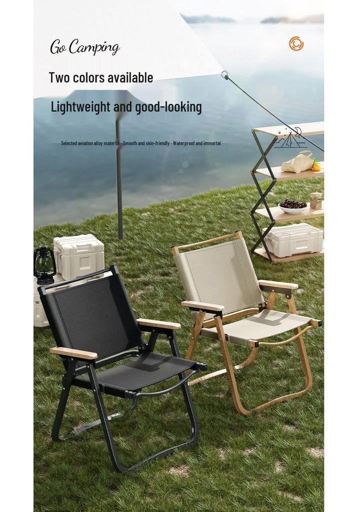 Camping Kermit Folding Outdoor Chair and Table Set - Portable & Lightweight