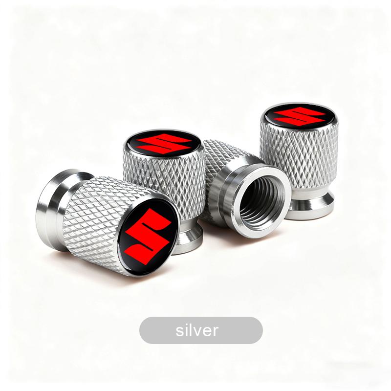 Car Wheel Tire Valve Caps Tyre Stem Covers Airdust Waterproof for Suzuki Swift Jimny Grand Vitara SX4 Samurai Spacia Liana Car