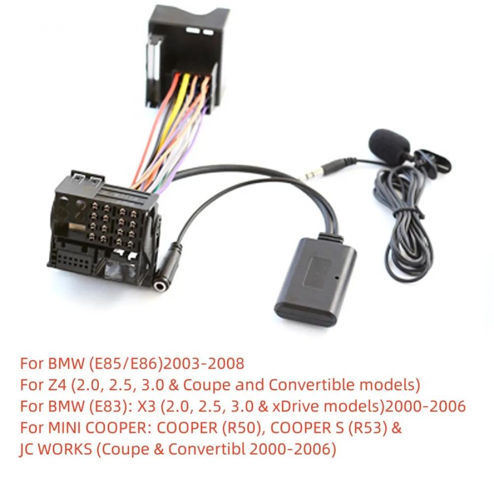 

Bluetooth Аудиокабель + Микрофон Для BMW X3 Z4 E83 E85 E86 Mini Cooper R50 R53