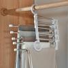 5 In 1 Magic Trouser Rack Hangers Stainless Steel Folding Pant Rack Tie Hanger Shelves Bedroom Closet Organizer Wardrobe