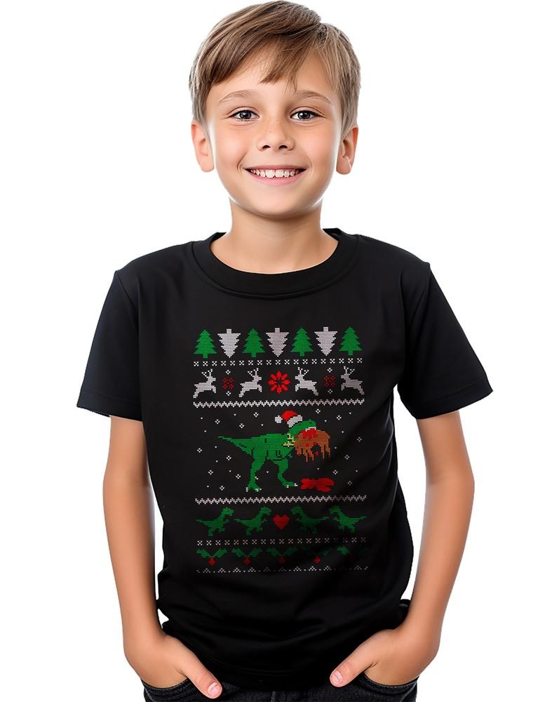 

T-Rex-Reindeer -Eating t-shirt - Funny and Dino-mite! Funny t-shirt, Unisex Print S