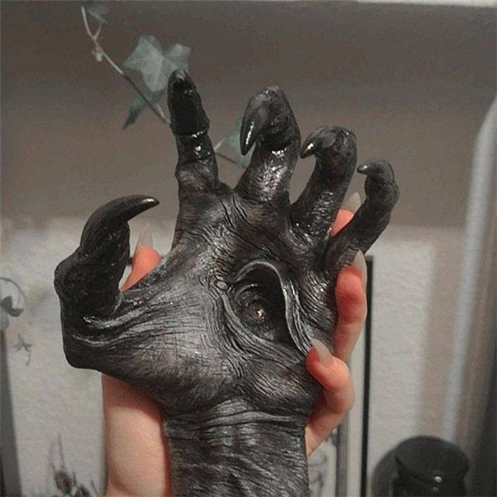 Features Hand Wall Hanging Jewelry Ornament Gothic Sculpture Creative Universal Hook  Halloween