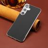 For Samsung Galaxy S25+ Magnetic Case Litchi Texture Genuine Cow Leather+PC Boardless Phone Cover