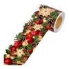 Self-Adhesive Christmas Trim Border Sticker Handmade Label Stickers Crafts Xmas Flower  Festive