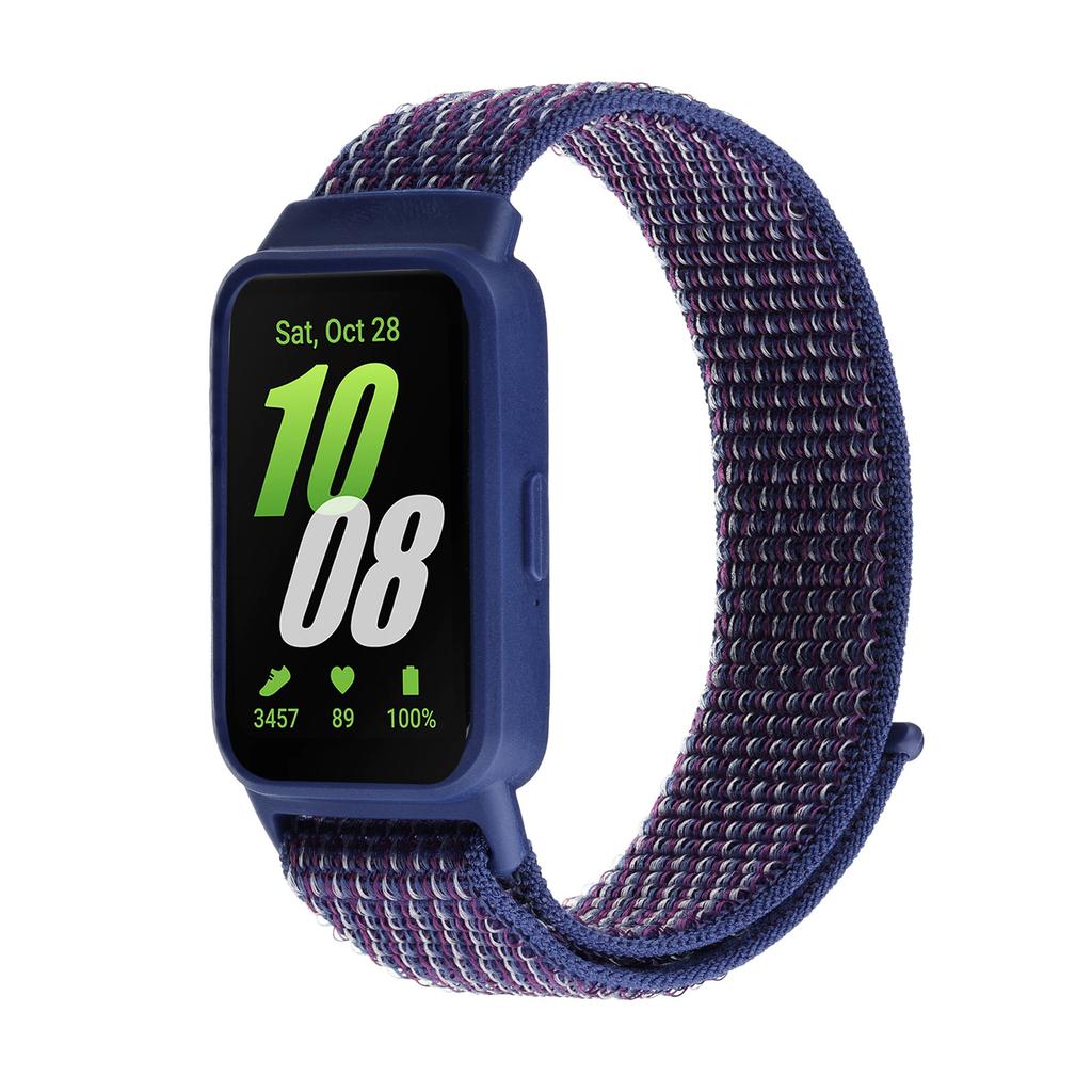Case+Nylon Loop for Samsung Galaxy Fit 3 Strap Accessories Breathable Adjustable Replacement Correa Bracelet Galaxy Fit3 Band