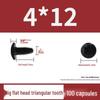 Hardened M4 Triangular Thread Phillips Self-Tapping Mushroom Head Wood Screw