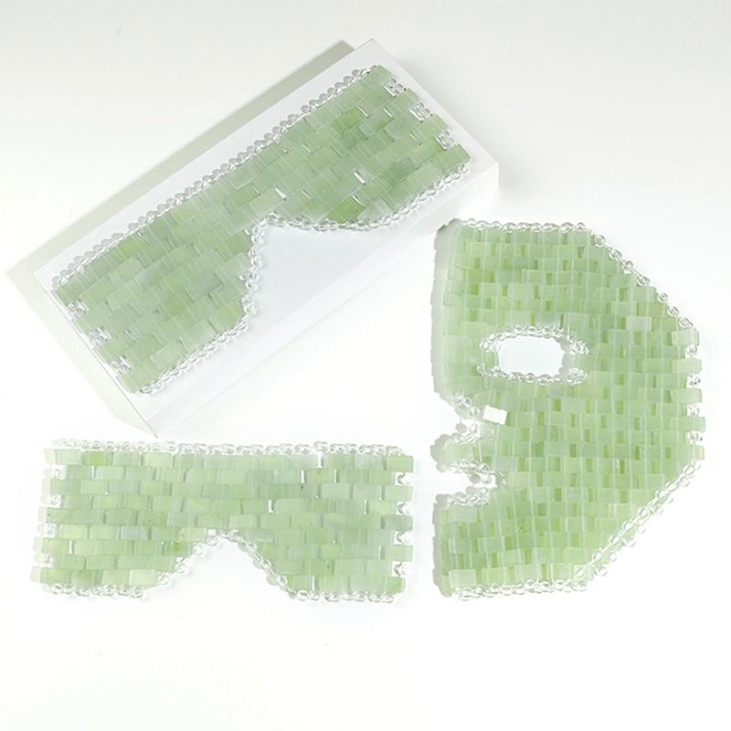 Natural Jade Eye Mask Massager Cooling Jade Eye Mask Eye For Eye Relax Sleep Massager Mask Tools Mask Care Stone Face Sleep
