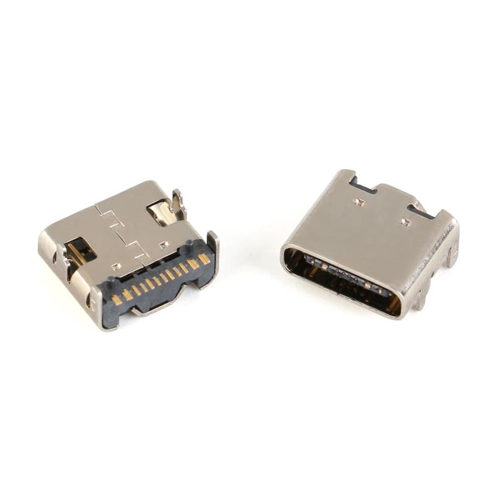 Micro Usb Jack SMD Connector Charging Socket Type-C 16pin Connector Female Connector SMT Connector