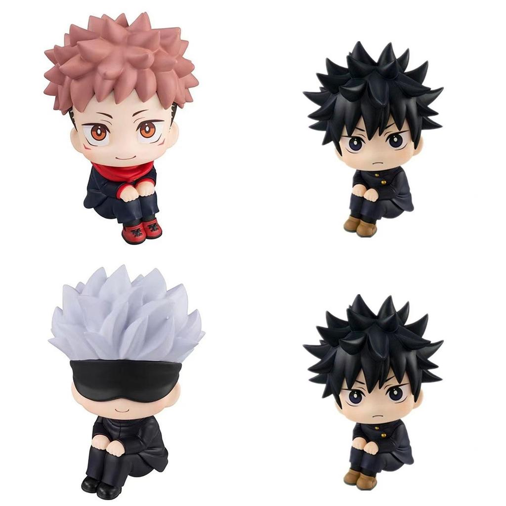 דמות PVC בסגנון Q של גוג'ו וואטארו מ-Jujutsu Kaisen, קישוט לעוגה, צעצוע