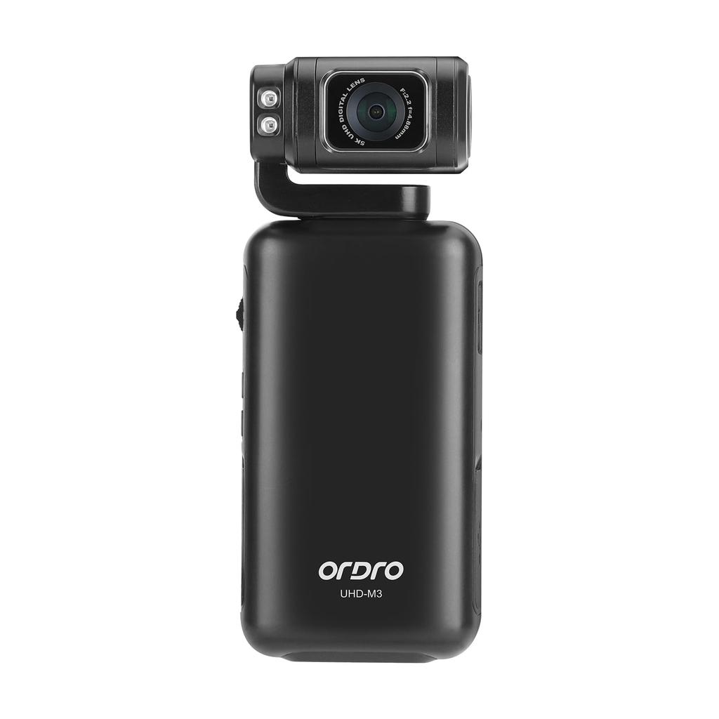 Ordro M3 Handheld Vlog 5K Videokamera mit Bild Digital Infrarot Nacht Groß und Touchscreen Kamera, Stabilisierung, Zoom, Vision, Kapazität, 3,5 Zoll
