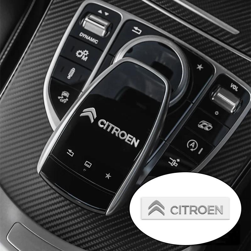 Autocolant Emblema Metalică 3D Decorare Interioară Mașină Decaluri Styling Pentru Citroen C3 C2 C4 C5 DS3 DS4 Berlingo Picasso Grand jumper C4L