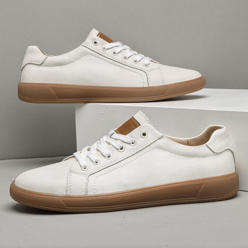 Fashion Genuine Leather Men Casual Shoes Comfortable Tenis Masculino Non-Slip Outdoor Skateboard Footwear Leisure Walk Sneakers Trainers