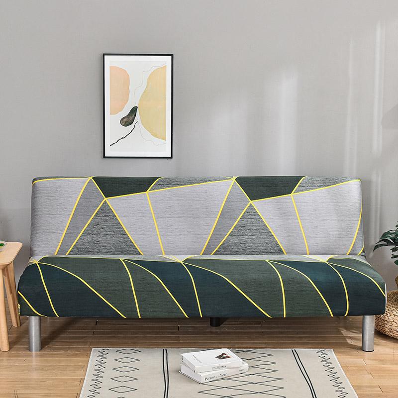 Spandex Sofa Bed Cover Without Armrest Folding Sofa Cover Elastic Couch Cover Sofa Slipcovers for Living Room Modern Home Decor