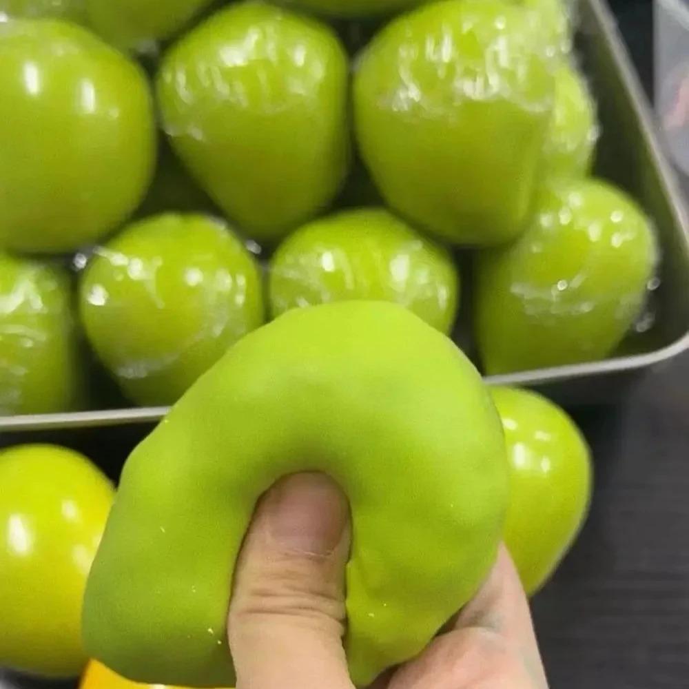 Giocattolo da Spremere Mango che Matura con la Manipolazione Pallina Morbida Squishy a Cambiamento di Colore Attivato dal Calore Giocattolo Mini Antistress di Tendenza