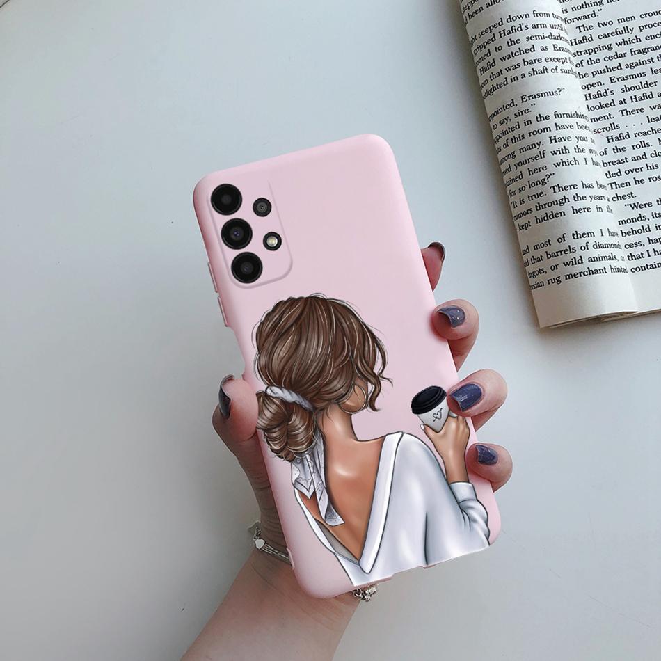 For Cover Samsung Galaxy A13 A33 A53 A73 5G Beautiful Girl Soft Silicone Case For Samsung A13 4G A 13 A135F GalaxyA13 Funda Case