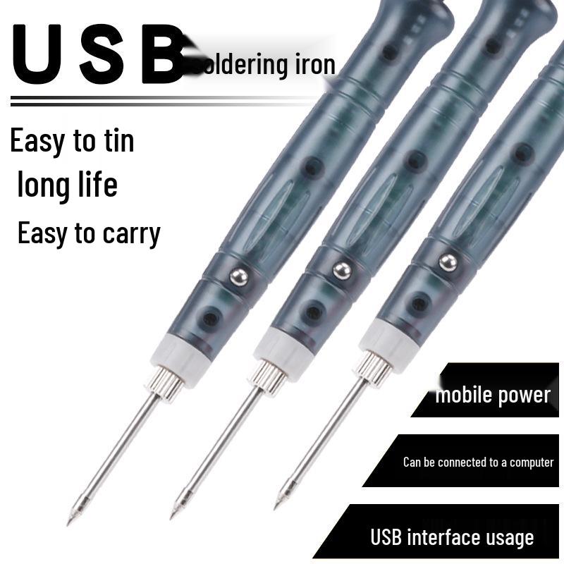 USB Electric Soldering Iron 5V Set - Portable Mini Tool for Home and Outdoor Repairs