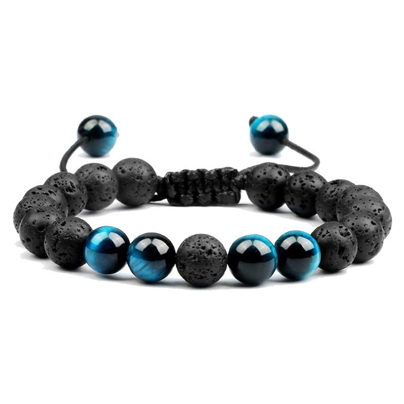 

JYL TS Bracelet Kids Mama Mini Set Strengthens Family Bond & Joy Blue tiger eye-1 темно-малиновий колір