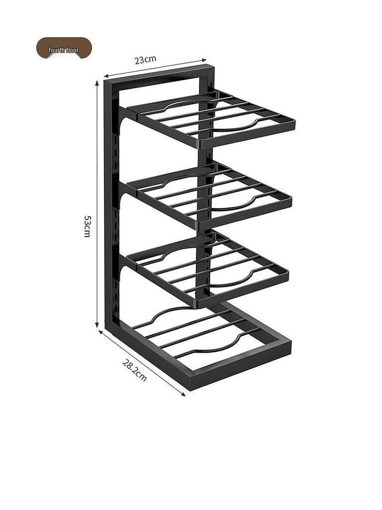 Multi-layer Kitchen Storage Rack for Pots and Pans - Sink Cabinet Organizer