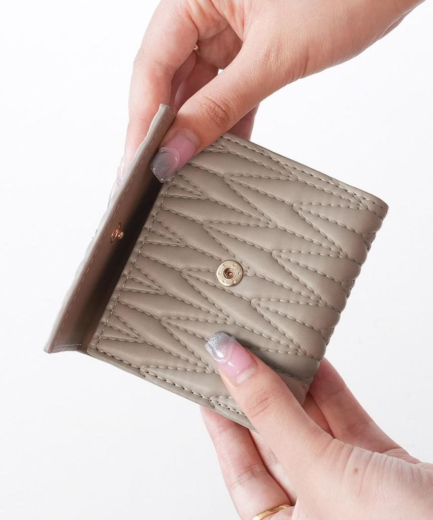 Black Wallet for Women Popular Foldable Easy To Large Coin Stylish [Altrose] Tri-fold - Compact, Mini, Small, Quilted, Brand, Cute, Slim, Wallet, Use,