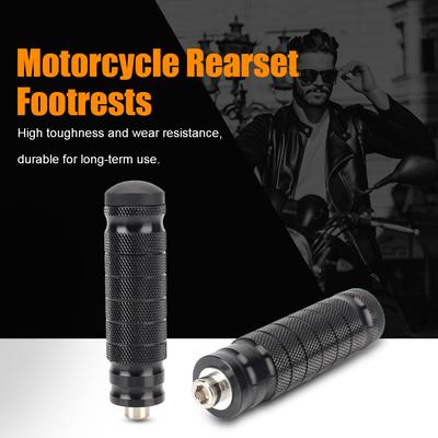 2 stücke Motorrad Hinten Fußrasten Motorrad Fußrastenanlage Fußstützen Pedal der Rücksitz Gewinde Hinten Set Pedale Fußstütze Pegs Universal CNC