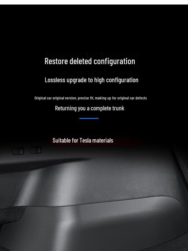 Tesla Model Y Innenraum Flauschiger Kofferraum-Eckenschutz