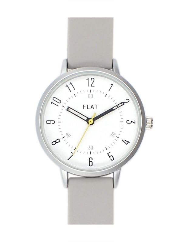 

[Follow] Watch FLAT Simple Rubber Belt Watch Y00421S-1 GY Women s Gray