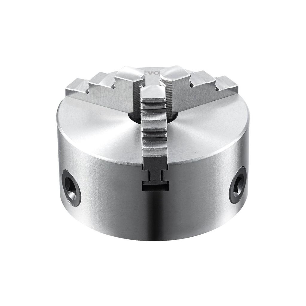 3-Jaw Lathe Chuck, 6'', Self-Centering Lathe Chuck, 0.14- 6.3 in/3.5-160 mm Clamping Range with T-key Fixing Screws Reversible Jaws, for Lathe 3D