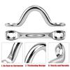 16 Pcs Heavy Duty Eye Straps Stainless Steels Boat Top Pad Eye Kayak Deck Loop