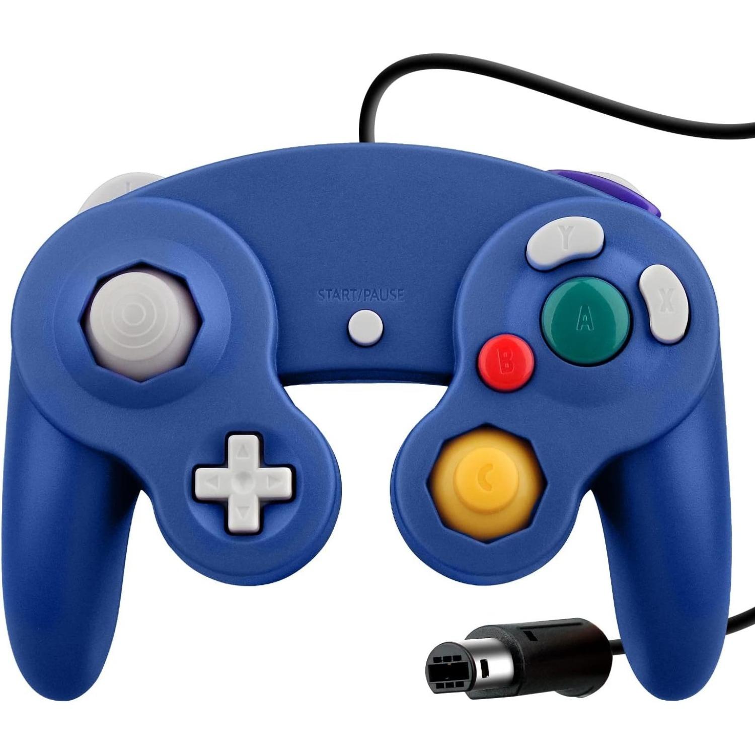 

Провідний ігровий контролер Shock для відеоігри Nintendo GameCube NGC Wii 13*10*5cm синій