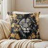 B-Black Gold Eagle Pillow Luxury Decor Cushion Cushion Cover Pillowcase Anti-Dustmite Living Room Sofa Decor Cushion Room