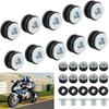 Universal Motorcycle Rubber Grommets Bolt Replacement for Honda for Suzuki for Kawasaki Fairing Rubber&Steel Washers