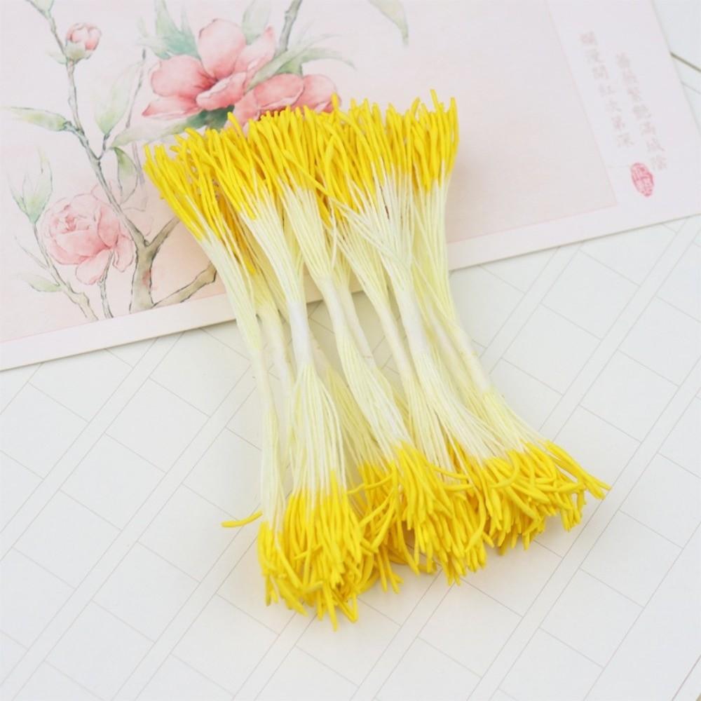 20Pcs Waterdrop Artificial Pistil 8CM 1mm Simulation Flower Stamen Plastic Handcraft Flower Core DIY Flower Stamen Craft Making