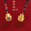 Tang Teng Zodiac Lucky Cat Keychain Pendant - Dragon, Horse, Monkey Spinner Bag Charm