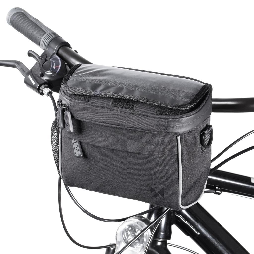 Wozinsky 4L Black Bike Handlebar & Shoulder Bag